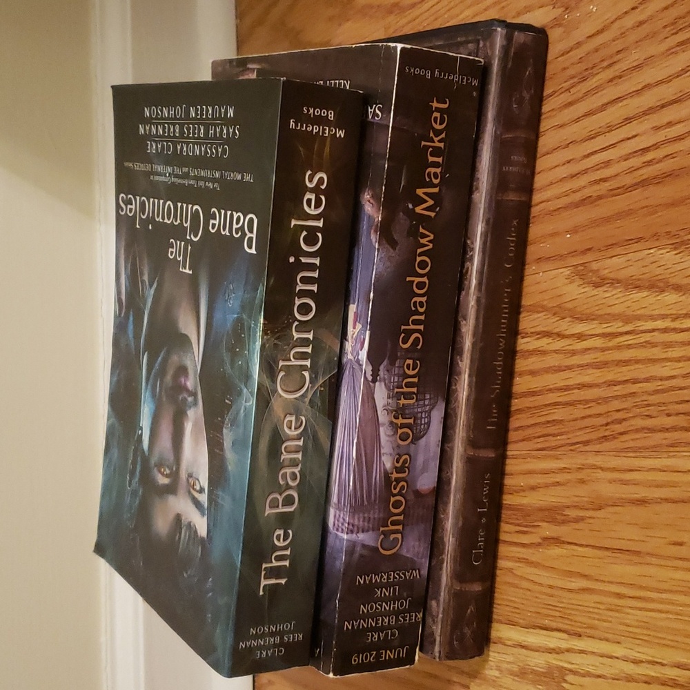 The Bane Chronicles, The Shadowhunter's Codex, and Ghosts of the Shadow Market